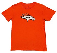 DENVER BRONCOS ORANGE SHORT SLEEVE T-SHIRT BOYS YOUTH LARGE MADE BY FANATICS