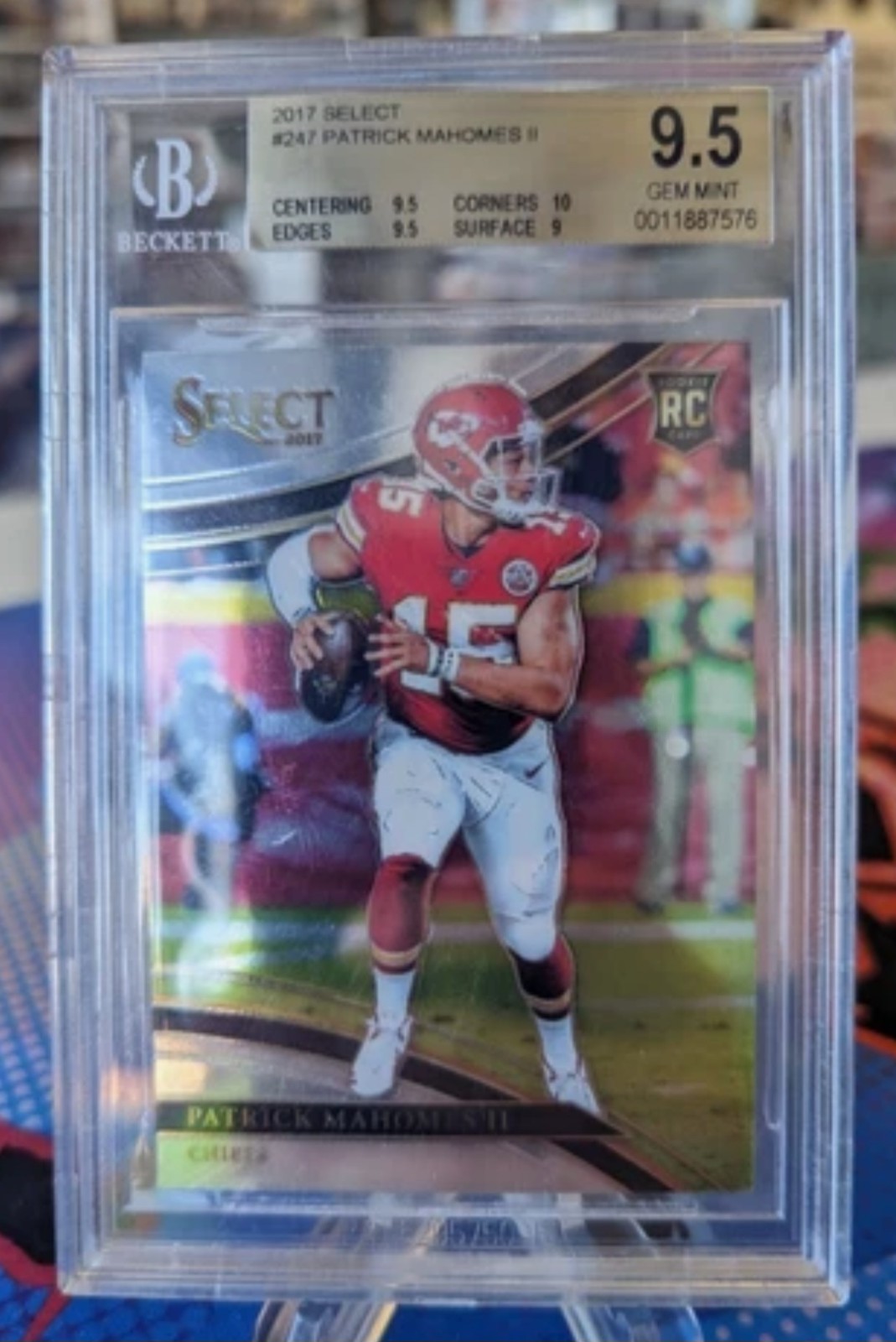 2017 Panini Select Patrick Mahomes Field level BGS 9.5 RC #247🏈🔥Chiefs QB...