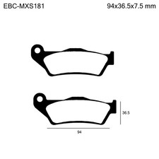 🛡️ Potencia De Frenada Para Tu Husqvarna Svartpilen 125: Pastillas EBC Sinterizadas (traseras, FA208R) - Máxima Seguridad Y Durabilidad