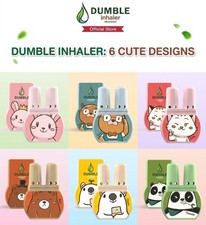 Herbal Double Inhaler 2 pcs.Nasal Thai Double-Hole Herbal Inhaler Cute Animal