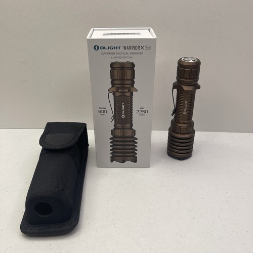 Olight Warrior X PRO TAN 2250 Lumens Tactical Flashlight LIMITED EDITION Read