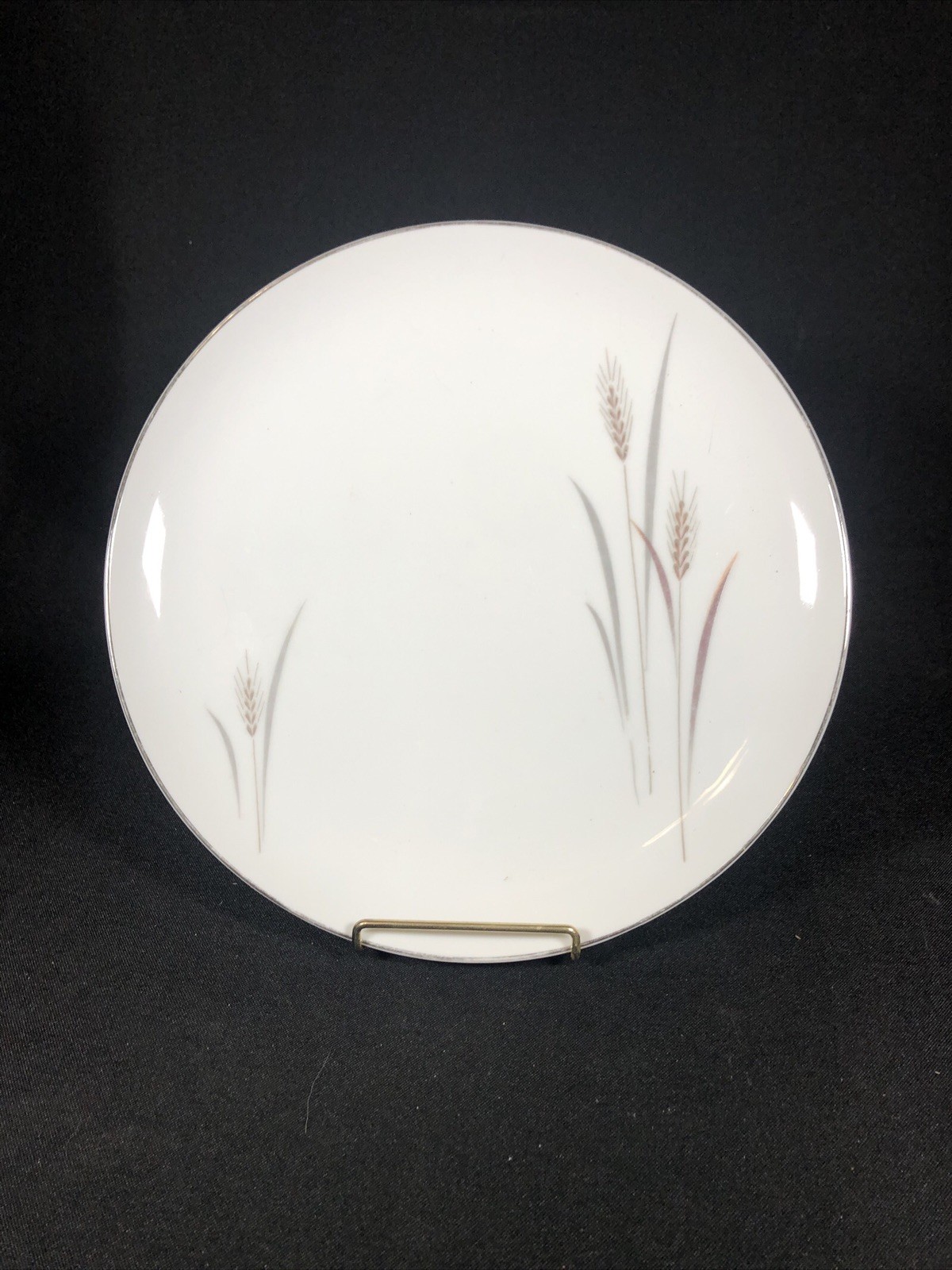 Fine China of Japan Platinum Wheat Dinner Plate 10.25