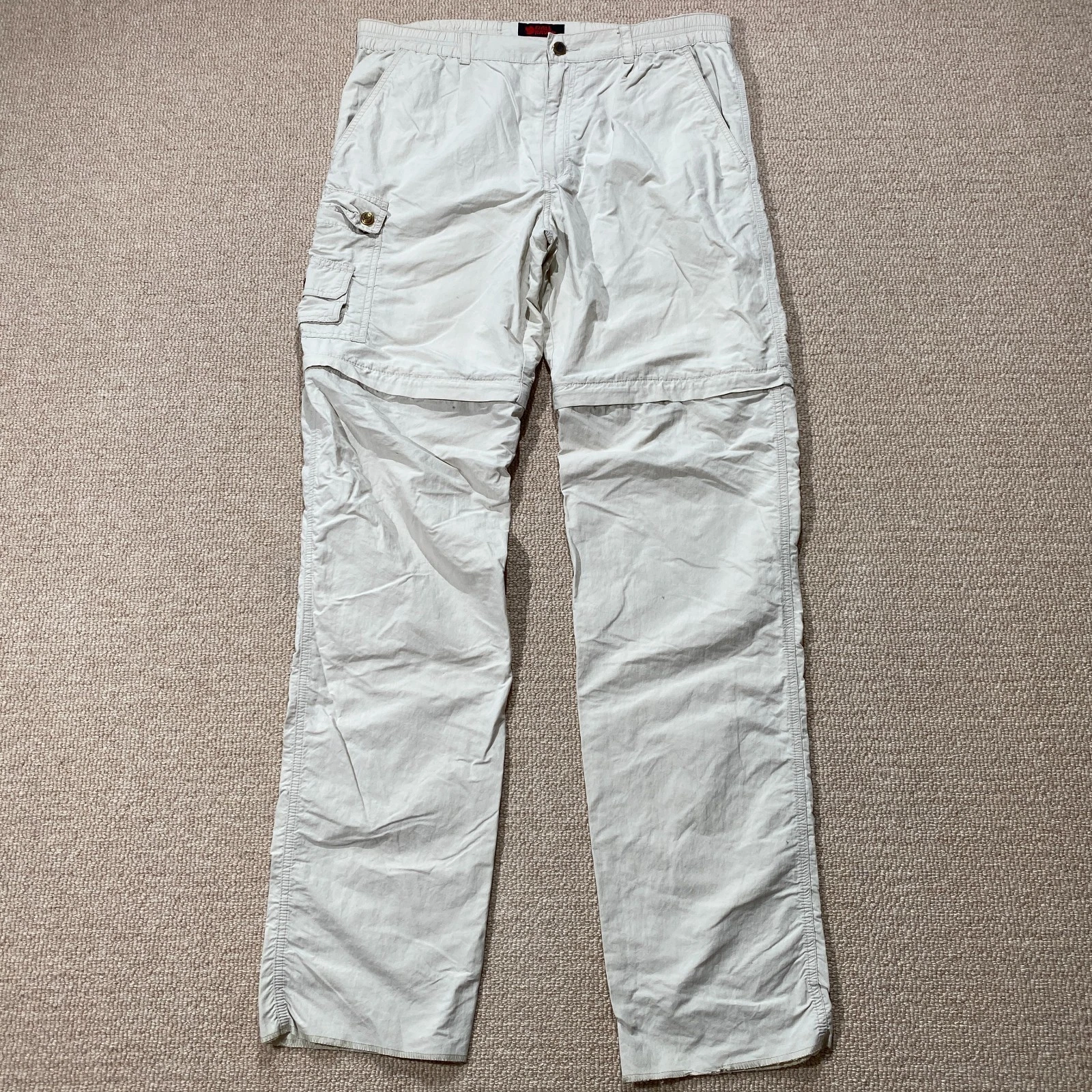 Fjallraven Trousers Womens 46 EU 18 UK White Zip Off MT Trekking Pants