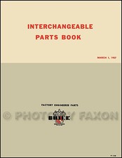 Buick And Gm Parts Interchange Manual 1951 1952 1953 1954 1955 1956 1957