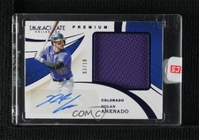 2020 Panini Immaculate Premium 3/10 Nolan Arenado #P-NA Patch Auto 1l8s