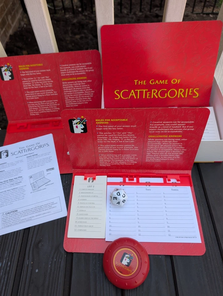 Scattergories - Parker Brothers - Hasbro - 2003 Edition - Board Game. NO TIMER - Image 2 of 4