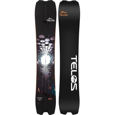 Telos Snowboards Lemurian Carbon Splitboard - 2025 B&W, 154cm