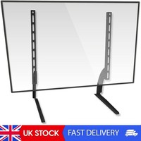 Universal Height Adjustable Table Top Pedestal TV Stand Metal Legs/TV