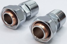 Radiator Valve Replacement Tails 15mm x 1/2" BSP (PAIR)