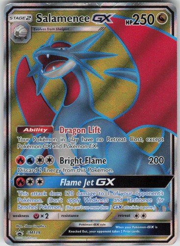 Pokemon Salamence GX SM139 SM Promos Holofoil Promo LP