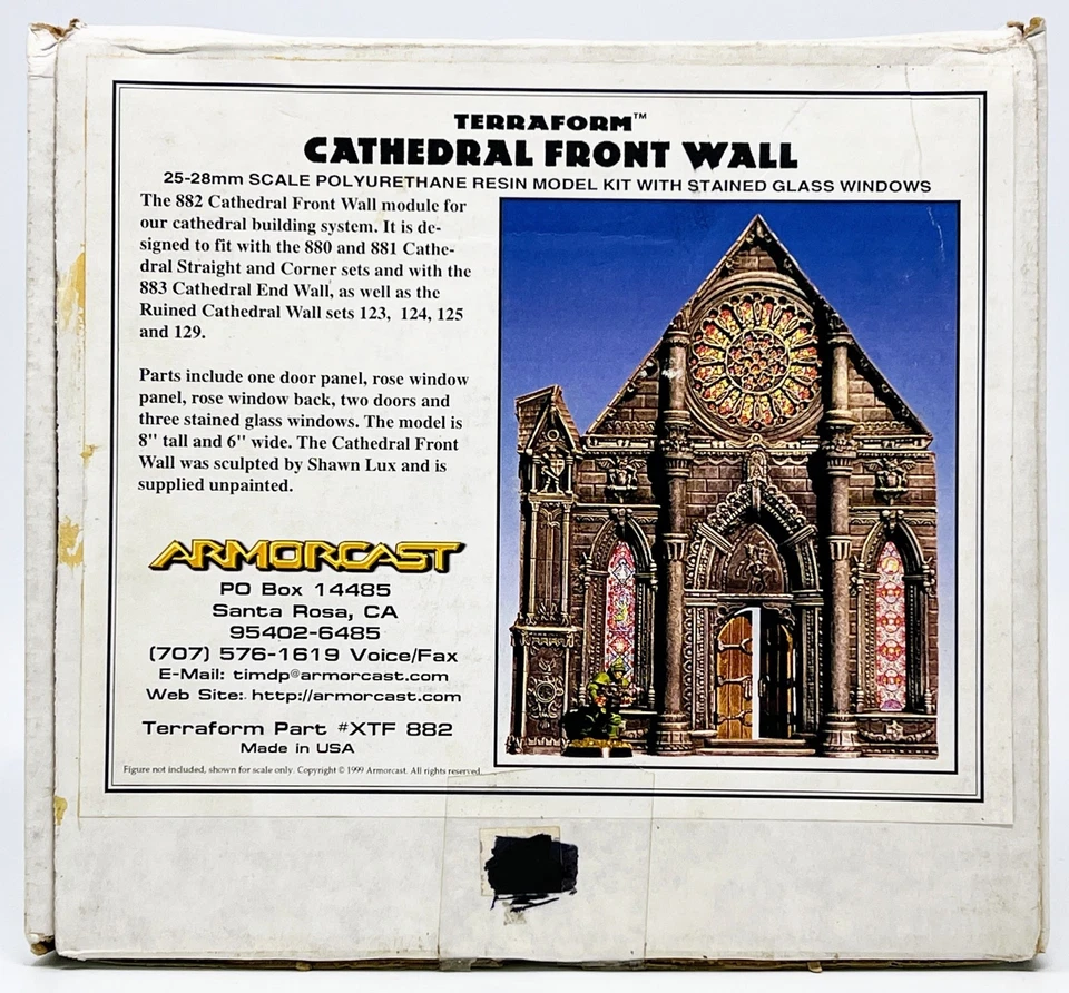 Armorcast Terraform Cathedral Front Wall Terrain Complete In Box Unassembled (B) - Image 2 of 4