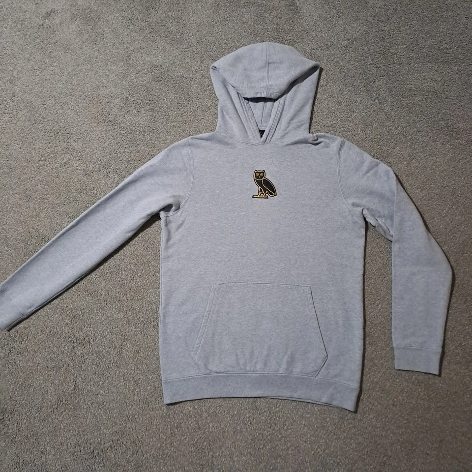 Herren OVO October's Very Own Grey OWL Essential Grey Logo Hoodie Größe Medium - Bild 2 von 4