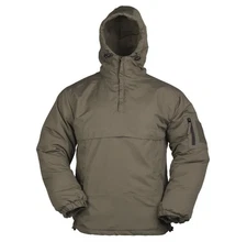 MIL-TEC Anorak Combat Jacket Winter Camouflage Windproof Hooded Lined OD Green