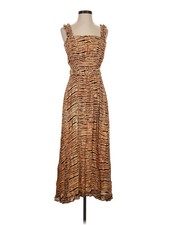 Faithfull the Brand Women Brown Casual Dress 4