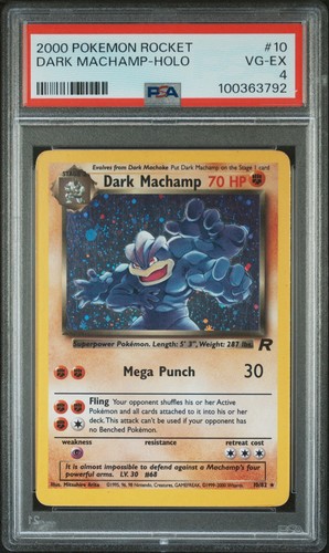 Dark Machamp (Unlimited) graded PSA 4 for sale on eBay