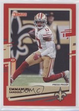 2020 Panini Donruss Press Proof Red Emmanuel Sanders #14 0f2i