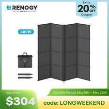 Renogy 400W Solar Panel Blanket Portable Sola...