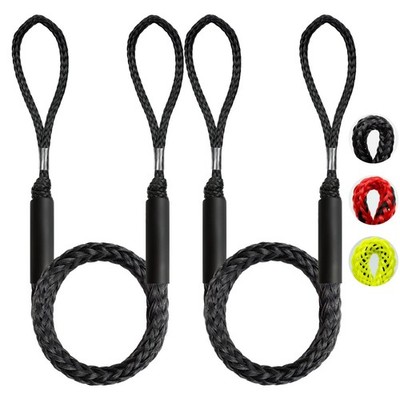 2PCS 4 Feet Premium Bungee Boat Lines 27cm Extended Loop Boat Accessories for...