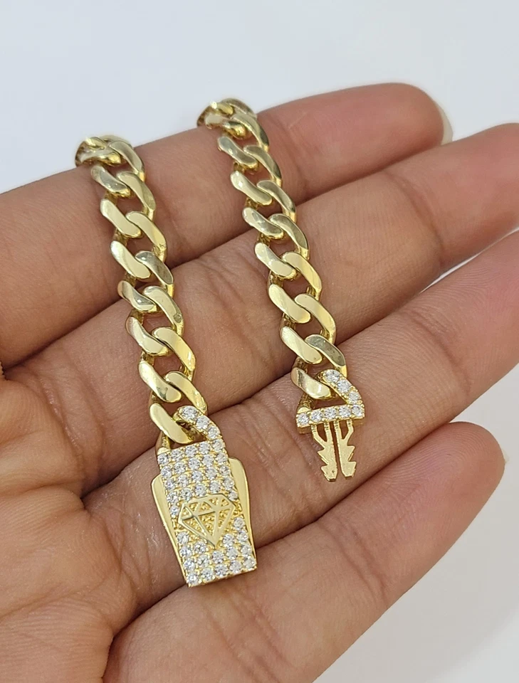 Pulsera Oro 14k Royal Monaco 6mm 7.5" Pulgadas Real Oro 14kt Cierre Caja REAL Foto 3 de 4