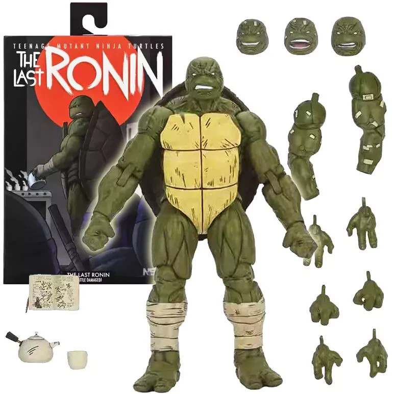 TMNT Teenage Mutant Ninja Turtles Last Ronin Battle Damaged Action Figure NECA