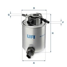 UFI Kraftstofffilter 24.020.01 für INFINITI