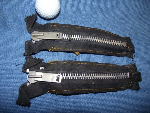 2  LARGE Vintage YKK  ZIPPERS #10 HEAVY DUTY 7"