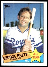 George Brett 1985 Topps #703 Royals MLB READ FREE SHIPPING AutographDen