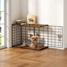 24in Extra Small Dog Crate Furniture Indoor Kennel End Table under 10 lb Stylish