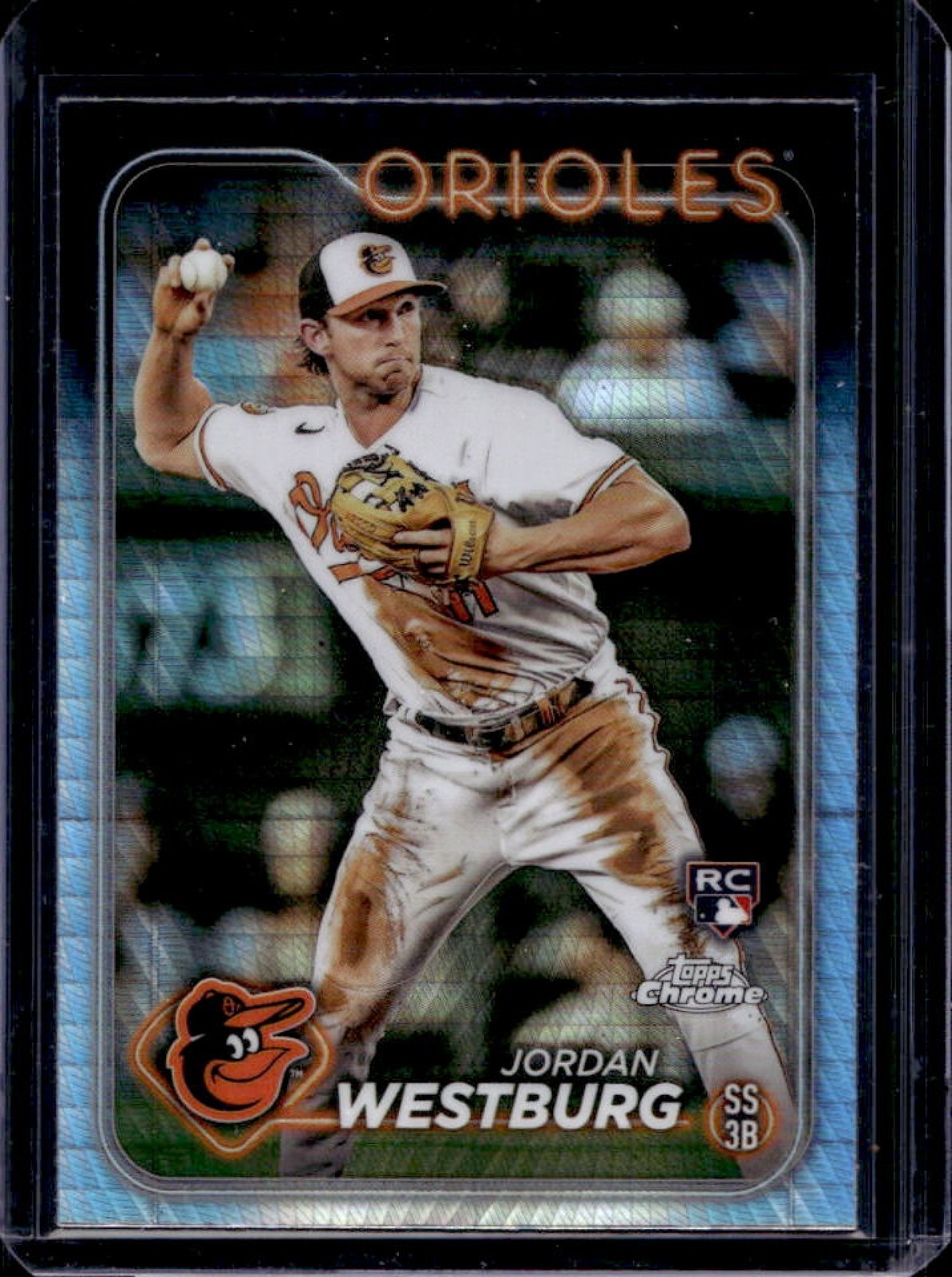 2024 Topps Chrome Jordan Westburg RC Prism Refractor Rookie #277 Orioles