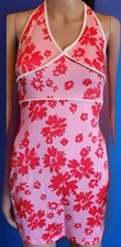 Shein Allover Floral Print Halter Dress Pink Floral Cami Size Small  NWT