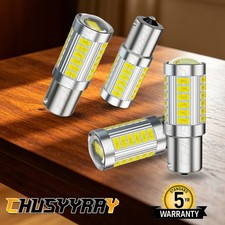4Pcs 1156 33SMD LED Tail Brake Stop Reverse Parking Turn Signal Light Bulb White