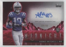 2024 Midnight Rookie Horizon Signatures Twilight /99 Adonai Mitchell Auto RC