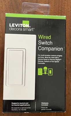 Leviton Decora Smart Wired Switch Companion DD0SR White