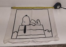 Vintage Snoopy Peanuts pillowcase 15x15" inch couch throw pillow
