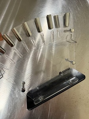 MIDONE Universal Acrylic Fan-Shaped Knife Block Stand