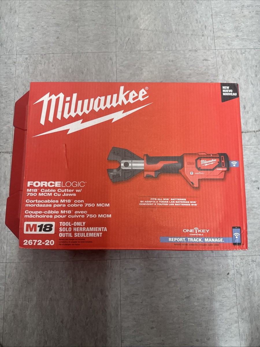 Milwaukee 2672-20 M18 Force Logic Cable Cutter With 750 Mcm Cu