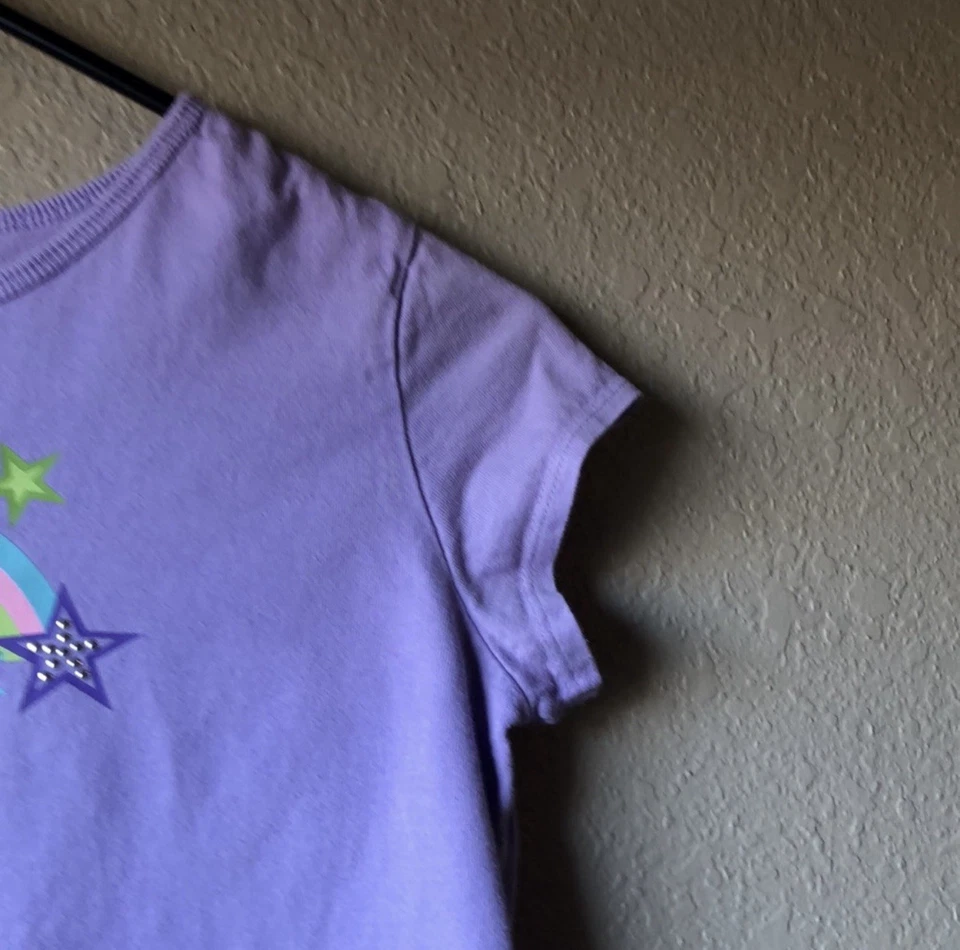 Circo Shirt Girls Light Purple Short Sleeve Casual Graphic Tee Shirt Top Large - Image 3 of 4