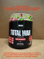CLUMPED REDCON1 TOTAL WAR WATERMELON Workout 30 Serv Free Ship SALE