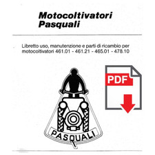PASQUALI 461 465 478 Manuale Uso Manutenzione istruzioni + catalogo ricambi 