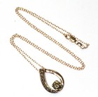 GIA 14k 10k rose gold chain .86ct champagne brown diamond pendant necklace 2.9g — photo 4