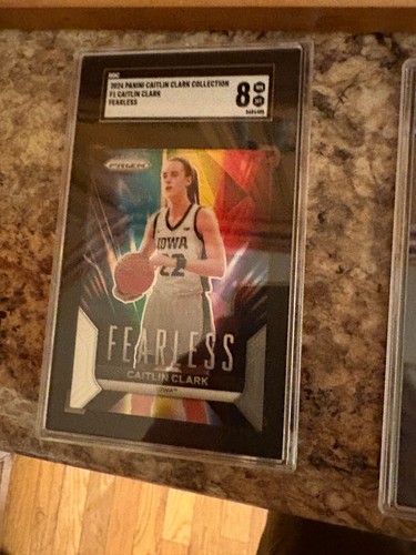 2024 Panini Caitlin Clark Collection - Fearless #F1 Caitlin Clark (RC) SGC-8