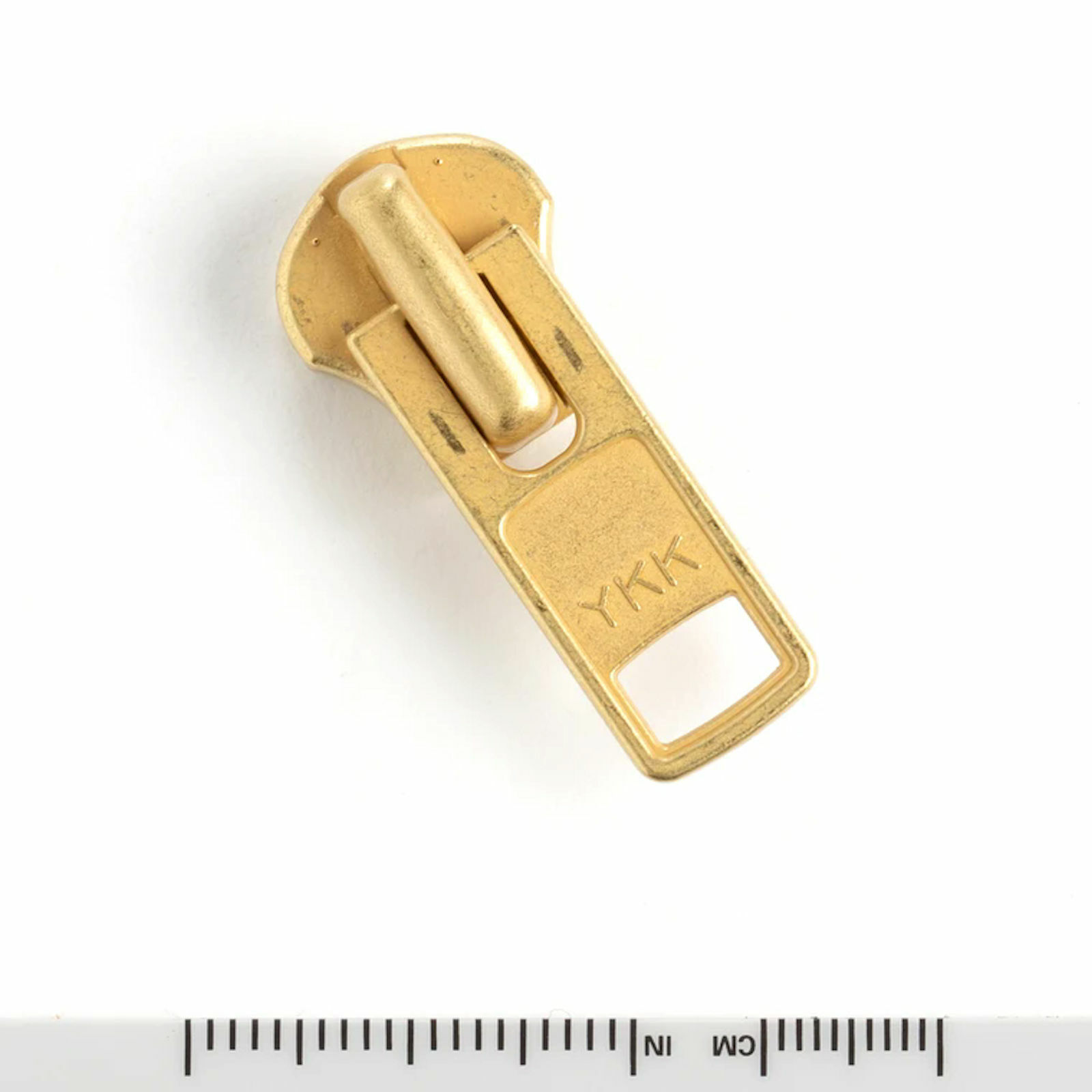 LZA-7332 Antique Brass, Zipper Pull (no logo), Solid Brass-LL 