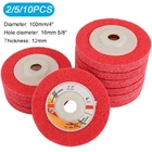 2/5/10PC 4" 100mm Nylon Fiber Polishing Wheel Sanding Buffing for Angle Grinder