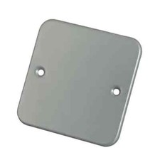 Scolmore Click Essentials 1 Gang Blank Plate Metal Clad