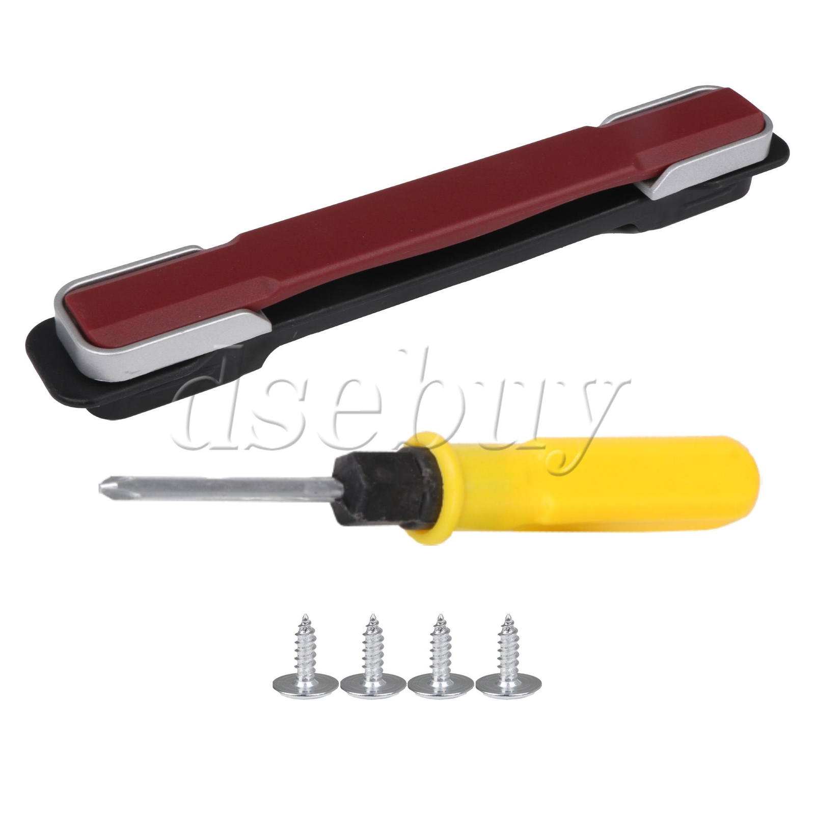 Suitcase Handle Replacement Part Luggage Holder 8.54Inch Red B117 with Screws-image