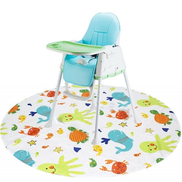 Splash Mat High Chair Baby Anti Splat Floor Mat Anti Slip Feeding HOT