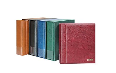 LINDNER 1302 W Wine Red Ring Binder Regular Multi-Collect Album Cassette Empty
