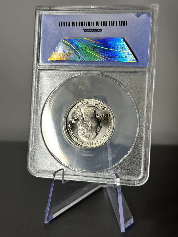 2010 D Mount Hood NP Quarter 25c ANACS MS67 First Day of Issue Mt. Hood ATB - Image 2 of 2