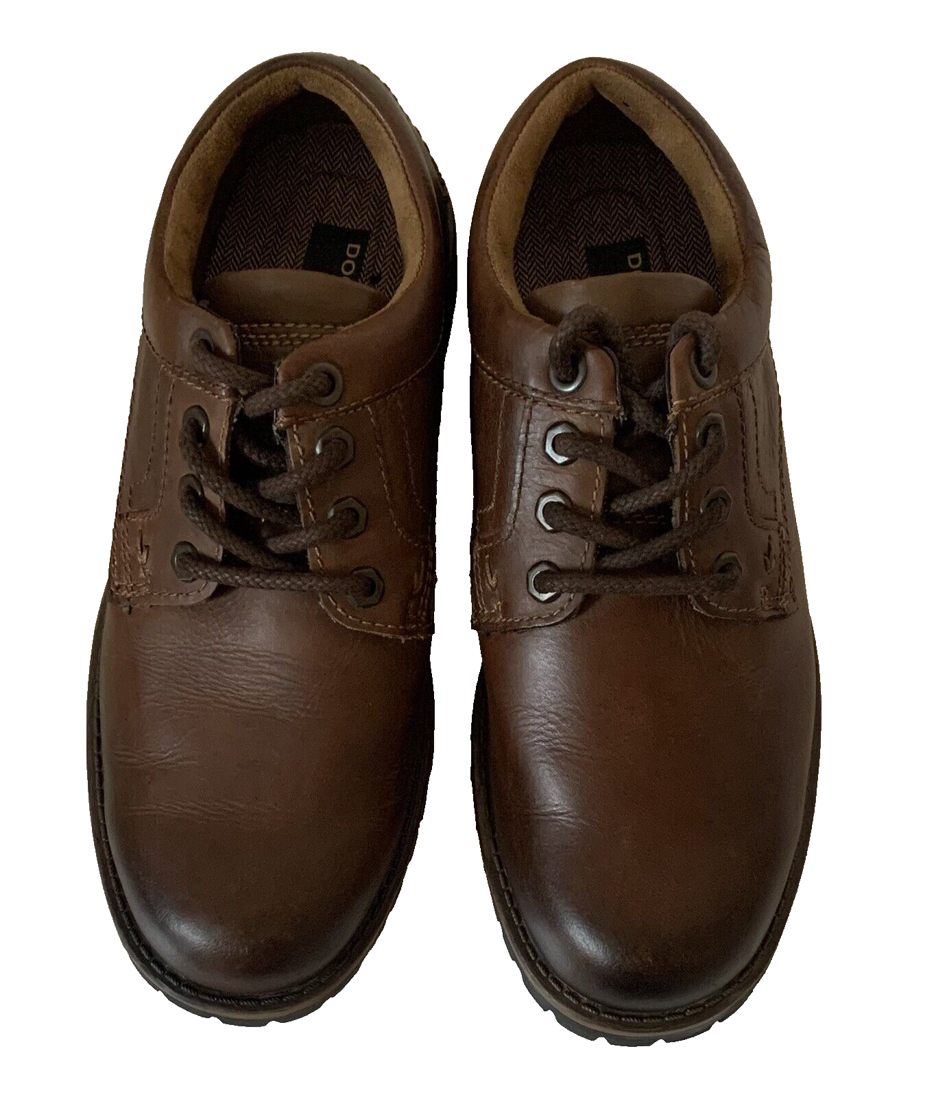 SAOLA Scarpa Oxford Dockers da uomo in pelle marrone robusta casual stringata taglia 9 5