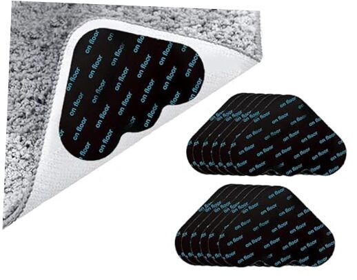 Non-Slip Rug Gripper Tape for Hardwood Floors - 12 Pack